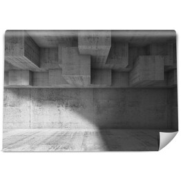 Fototapeta winylowa zmywalna Wnętrze ze strukturą 3D z prostopadłościanów