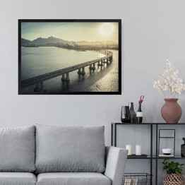 Obraz w ramie Most nad oceanem prowadzącym do Rio de Janeiro
