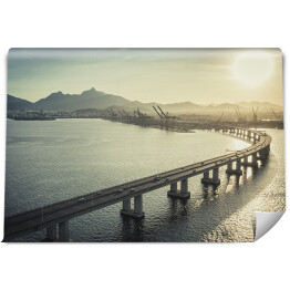 Fototapeta samoprzylepna Most nad oceanem prowadzącym do Rio de Janeiro