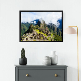 Obraz w ramie Mgliste chmury nad Machu Picchu