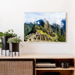 Obraz na płótnie Mgliste chmury nad Machu Picchu