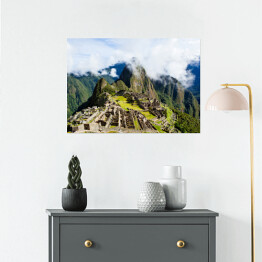 Plakat Mgliste chmury nad Machu Picchu