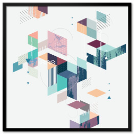 Plakat w ramie Abstrakcja nowoczesne geometryczne tło
