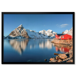 Plakat w ramie Norweska wyspa w piękny dzień