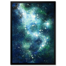 Plakat w ramie Piękne niebo pełne gwiazd