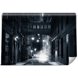 Fototapeta winylowa zmywalna Mroczna uliczka w Nowym Jorku nocą