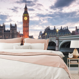Fototapeta samoprzylepna Big Ben i Pałac Westminsterski w Londynie, Wielka Brytania