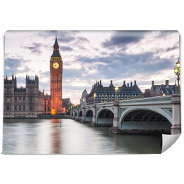 Fototapeta winylowa zmywalna Big Ben i Pałac Westminsterski w Londynie, Wielka Brytania