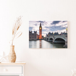 Obraz na płótnie Big Ben i Pałac Westminsterski w Londynie, Wielka Brytania