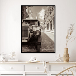 Plakat w ramie Zabytkowy samochód Ford - fotografia w stylu vintage
