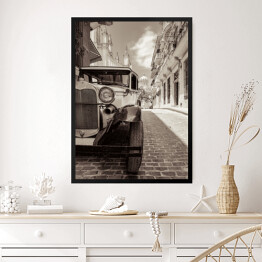 Obraz w ramie Zabytkowy samochód Ford - fotografia w stylu vintage