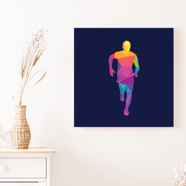 Obraz na płótnie Kolorowa sylwetka człowieka