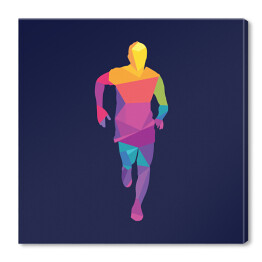 Obraz na płótnie Kolorowa sylwetka człowieka