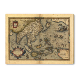 Obraz na płótnie Archiwalne mapy z wyspami