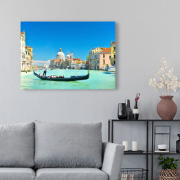 Obraz na płótnie Wenecja - gondola na tle architektury