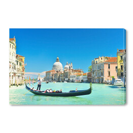 Obraz na płótnie Wenecja - gondola na tle architektury