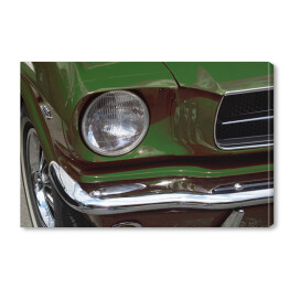 Obraz na płótnie Zielony Ford Mustang 1965