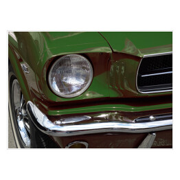 Plakat Zielony Ford Mustang 1965