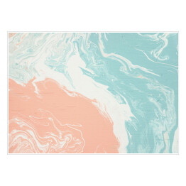 Plakat samoprzylepny Niebiesko rożowa abstrakcyjna powierzchnia