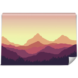 Fototapeta winylowa zmywalna Słoneczny szczyt góry