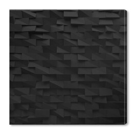 Obraz na płótnie Czarne abstrakcyjne prostokąty 3D