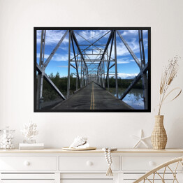 Obraz w ramie Pusty żelazny most