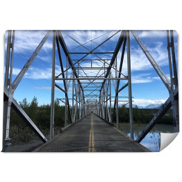 Fototapeta samoprzylepna Pusty żelazny most