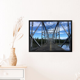Obraz w ramie Pusty żelazny most