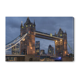 Obraz na płótnie Basztowy Most o zmierzchu Londyn, Anglia