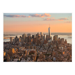 Plakat Nowy Jork w świetle zachodzącego słońca