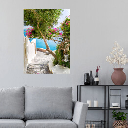 Plakat Santorini - piękny krajobraz 