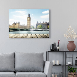 Obraz na płótnie Widok z pomostu na Big Bena, Londyn, Wielka Brytania