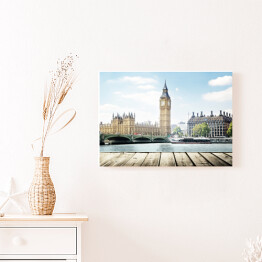 Obraz na płótnie Widok z pomostu na Big Bena, Londyn, Wielka Brytania