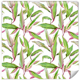 Tapeta samoprzylepna w rolce Tropikalne liście w odcieniach kolorów fioletowego i zielonego