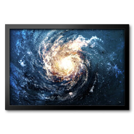 Obraz w ramie Piękna galaktyka spiralna w głębokiej przestrzeni