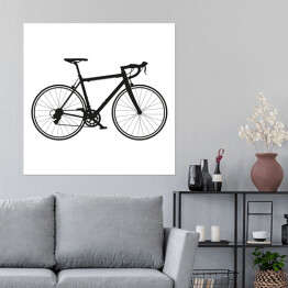 Plakat samoprzylepny Rower szosowy - ilustracja