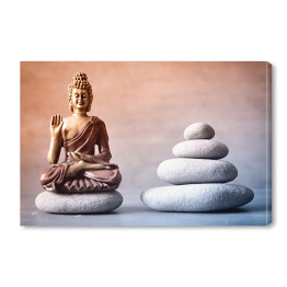 Obraz na płótnie Budda i kamienie