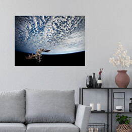 Plakat samoprzylepny Ziemia pokryta chmurami
