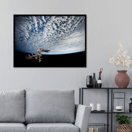 Plakat w ramie Ziemia pokryta chmurami