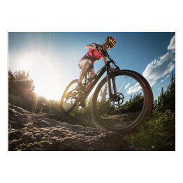 Plakat Jazda na rowerze w górach