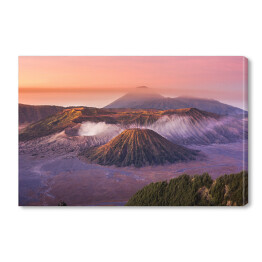 Obraz na płótnie Łańcuch górski Bromo o zmierzchu, Indonezja