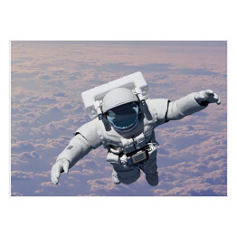Plakat Astronauta ponad chmurami