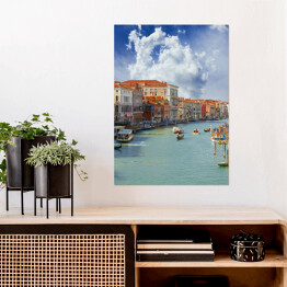 Plakat samoprzylepny Wielki Kanał w Wenecji we Włoszech