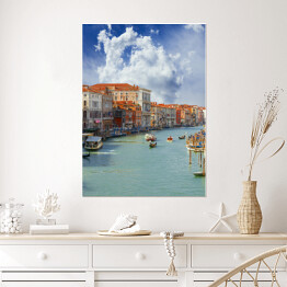 Plakat samoprzylepny Wielki Kanał w Wenecji we Włoszech