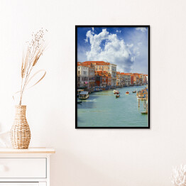 Plakat w ramie Wielki Kanał w Wenecji we Włoszech