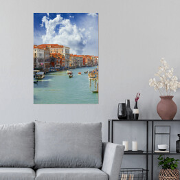 Plakat Wielki Kanał w Wenecji we Włoszech