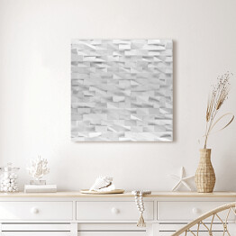 Obraz na płótnie Białe abstrakcyjne prostokąty - 3D
