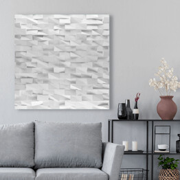 Obraz na płótnie Białe abstrakcyjne prostokąty - 3D