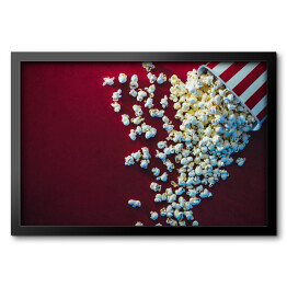 Obraz w ramie Popcorn i kino