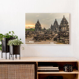Obraz na płótnie Candi Sewu w Prambanan - archeologicznym parku w Indonezji